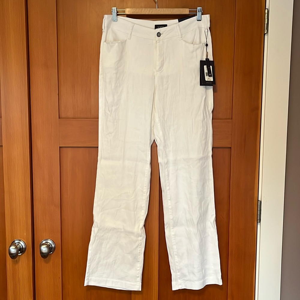 NYDJ Women's Straight Leg Pants - White